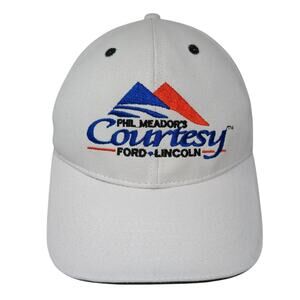 Phil Meador's Courtesy Ford Lincoln Baseball Cap White One Size 360 Apparel